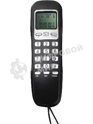 Телефон проводной Ritmix RT-010 черный