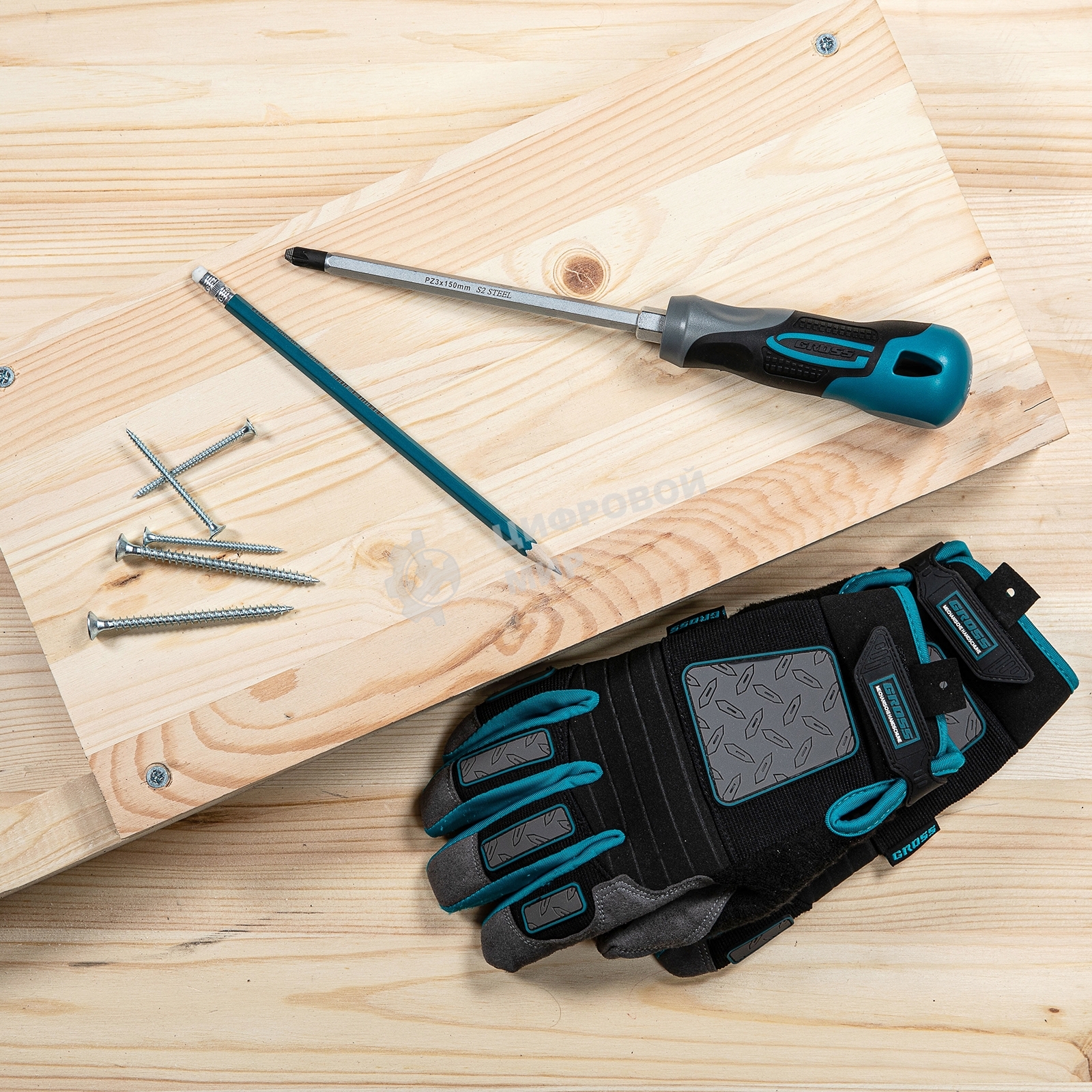 Отвертка Gross 12163 PZ3 x 150 ммS2, трехкомпонентная ручка