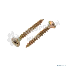 Саморез универсальный Kranz 3х25, желтый цинк, короб (200 шт./уп.)