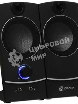 Акустическая система Oklick OK-118 2.0 черный 4Вт