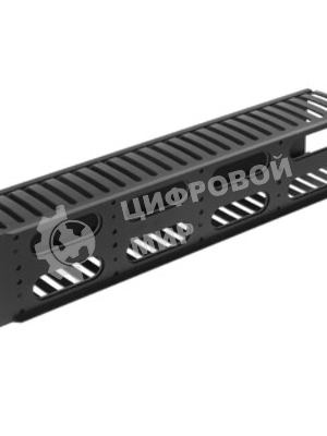 Кабельный организатор с пластиковыми кольцами Hyperline CM-2U-PL-DBL, двухсторонний, 19