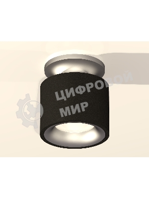 Светильник Ambrella Light XS7511101 SBK/MCH черный песок/хром матовый MR16 GU5.3 (N7928, C7511, N7013)