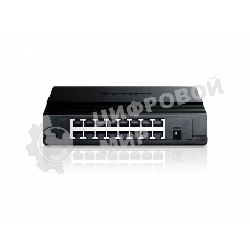 Коммутатор TP-Link SMB TL-SF1016D Коммутатор 16-port 10/100M Desktop Switch, 16 10/100M RJ45 ports, Plastic case