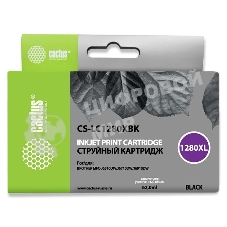 Картридж струйный Cactus CS-LC1280XBK черный (62 мл) для Brother MFC-J6510/6910DW