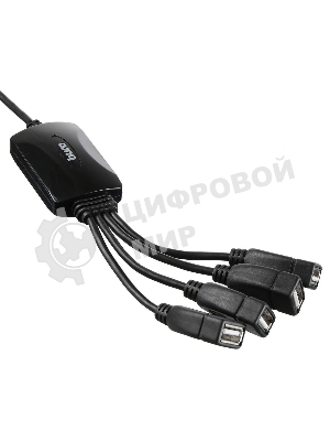 USB-концентратор Buro BU-HUB4-0.3-U2.0-Splitter, USB 2.0, USB 4 порта, USB