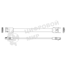 Кабель Advantech 1700018971 M Cable SATA 7P/SATA 7P 15CM 180/180 W/