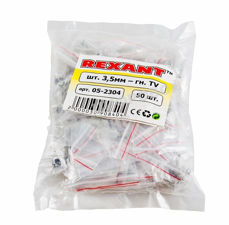 Переход штекер Rexant 3.5 м м mono-гнездо TV