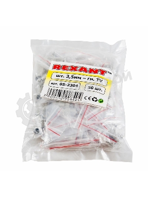 Переход штекер Rexant 3.5 м м mono-гнездо TV