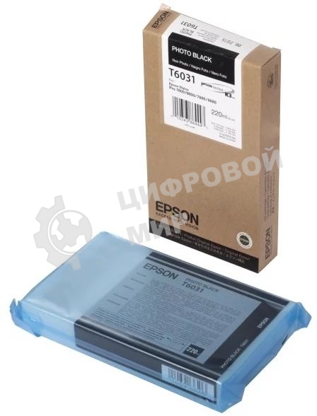 Картридж струйный Epson C13T603100 черный (220 мл) для Epson Sty Pro 7800/9800/7880/9880