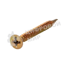 Саморез оконный Kranz сверло, 3.9х38, желтый цинк, короб (500 шт./уп.)