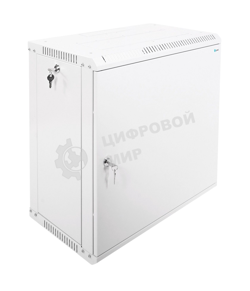 Шкаф телекоммуникационный настенный разборный 12U (600х350) дверь металл, ШРН-Э-12.350.1