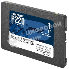 Накопитель SSD Patriot P220, 1Tb, SATA III, 2.5