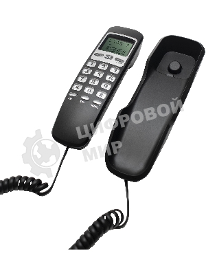 Телефон проводной Ritmix RT-010 черный