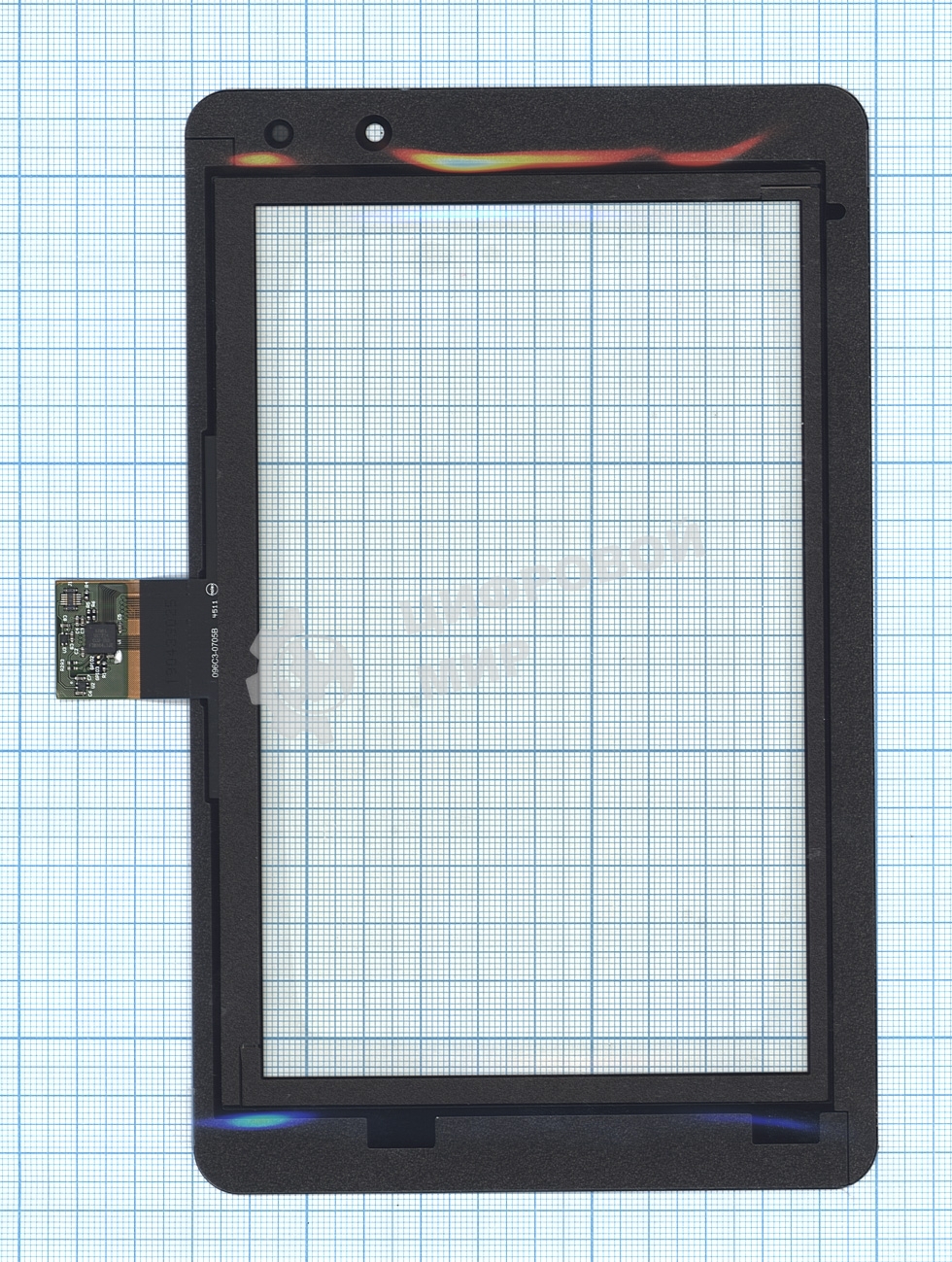 Сенсорное стекло (тачскрин) для Lenovo v2007 черное