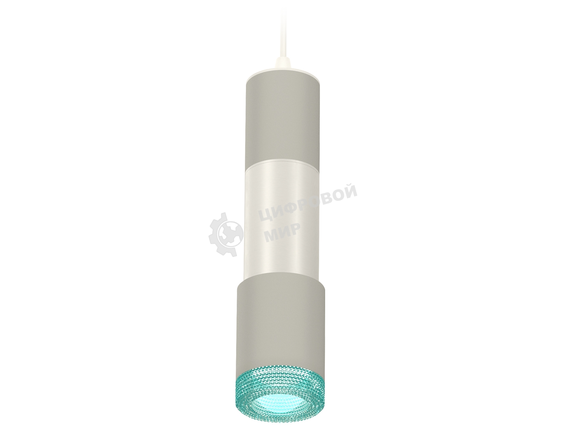 Светильник Ambrella Light XP7423002 SGR/PSL/BL серый песок/серебро полированное/голубой MR16 GU5.3