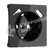 Накладка для розетки USB (черный акрил)