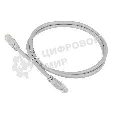 Патч-корд TWT UTP cat.6, с заливными колпачками, 7.0 м, серый