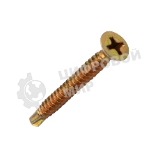 Саморез оконный Kranz сверло, 3.9х38, желтый цинк, короб (500 шт./уп.)