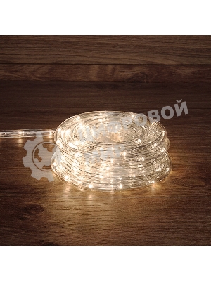 Дюралайт Neon-night LED, фиксинг (2W), 24 LED/м, теплый белый, 25 м