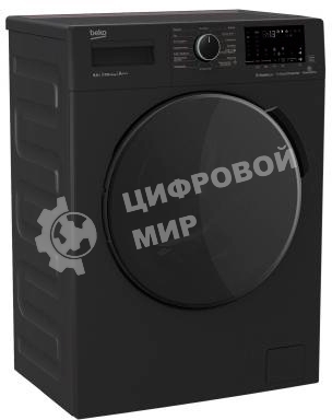 Стиральная машина Beko WSPE6H616A черный, загрузка фронтальная 6,5 кг, 1200 об/мин., класс: А++