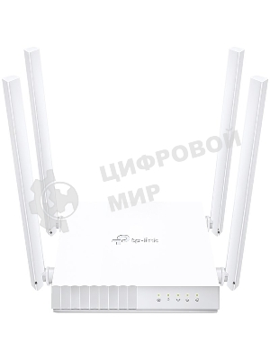 Роутер беспроводной TP-Link Archer C24 AC750 10/100BASE-TX белый