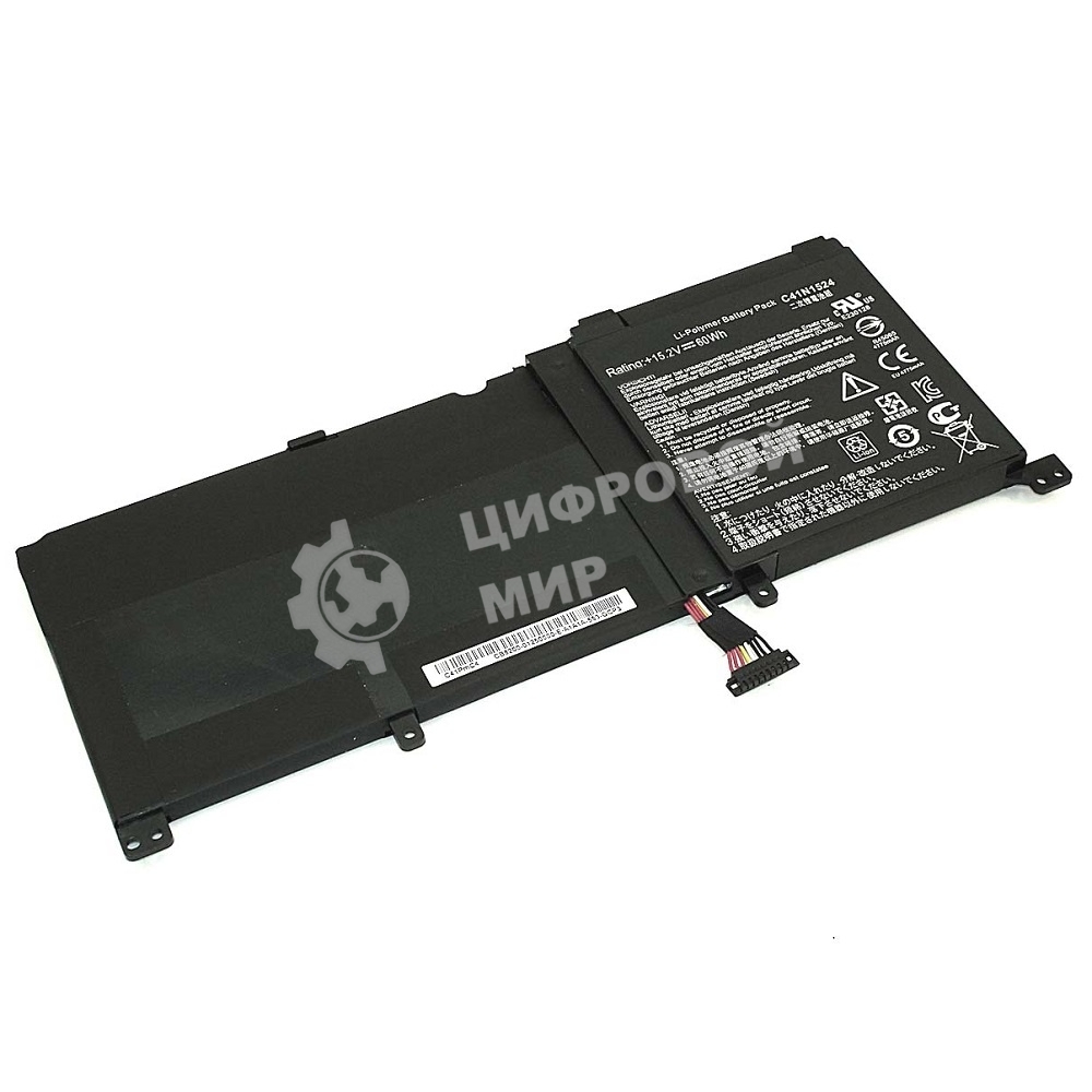 Аккумуляторная батарея для ноутбукa Asus N501 (C41N1524) 15.2V 60Wh черный Orig