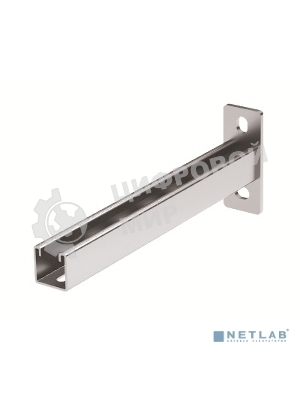 Консоль одиночная, 41х41 мм, осн.200, нержавеющая