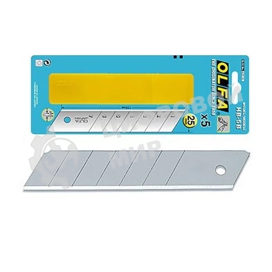 Лезвия для канцелярского ножа OLFA OL-HB-5B 25 мм