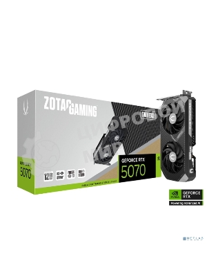 Видеокарта Zotac RTX5070 TWIN EDGE 12GB GDDR7 192bit 3xDP HDMI 2FAN PREMIUM PACK 