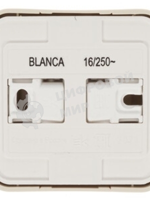 Розетка б/з без шторок, изолир. пластина 16А, 250В SE Blanca наруж Беж