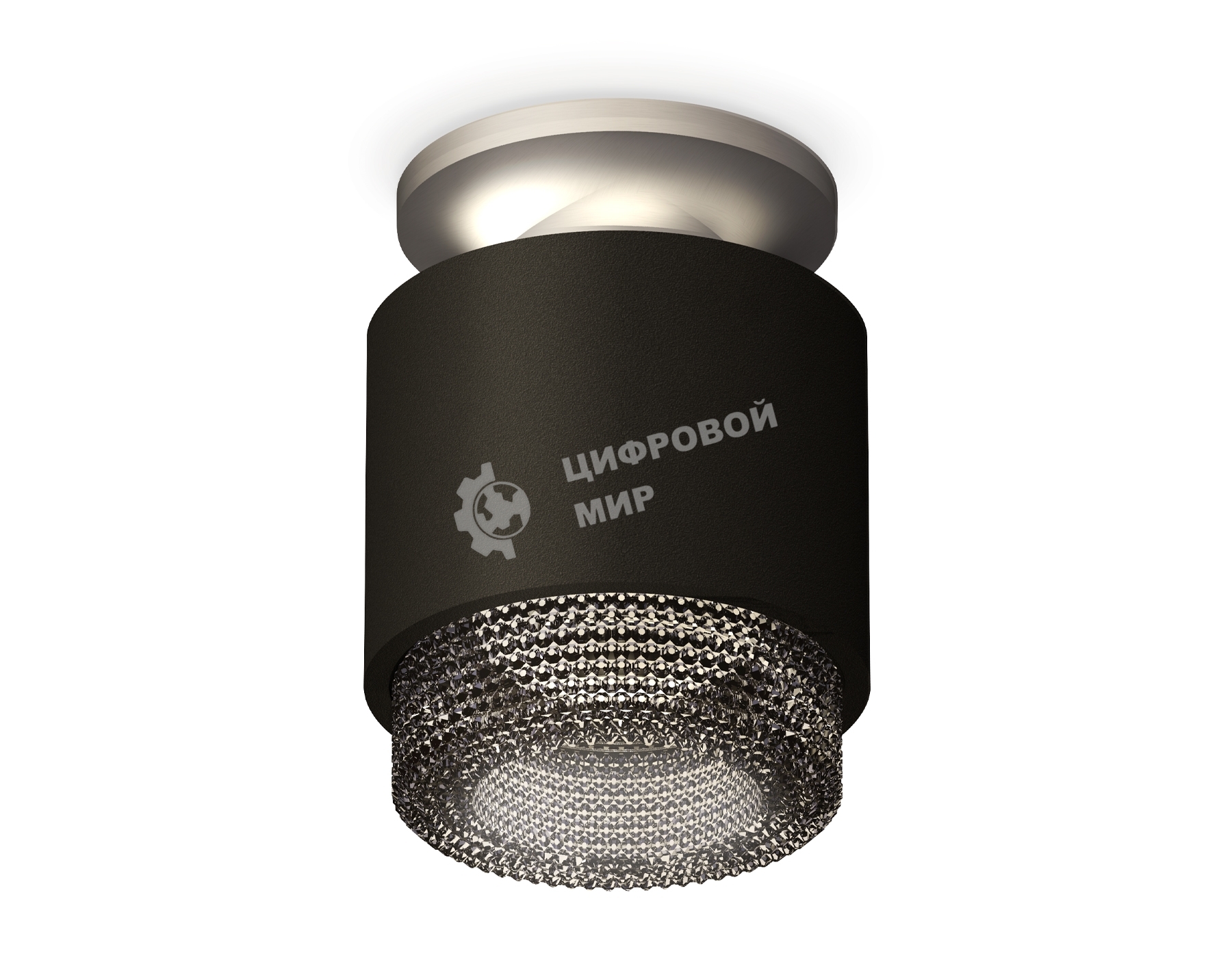 Светильник Ambrella Light XS7511102 SBK/MCH/BK черный песок/хром матовый/тонированный MR16 GU5.3 (N7928, C7511, N7192)