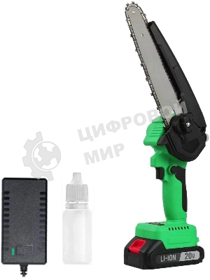 Пила цепная аккумуляторная бесщеточная Zitrek GreenSaw 20V [082-1858] 20В, 4,0А·ч Li-ion аккум. 1шт, ЗУ