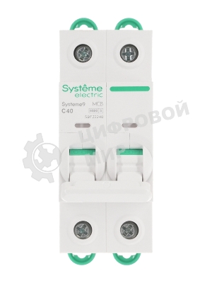 Автоматический выключатель Systeme Electric S9F22240 Systeme9 C 40A 2P 6kA 400В