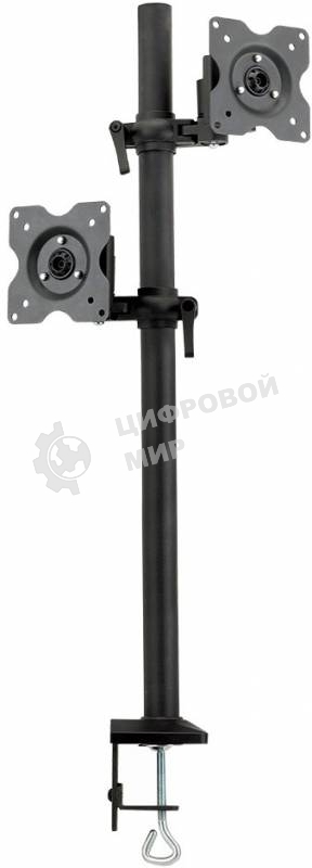 Настольное наклонно-поворотное крепление Kromax OFFICE-5, для 2-х LCD мониторов 13