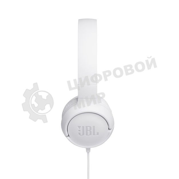 Проводные наушники JBL Tune 500 белый, накладные, jack 3.5 мм, складная конструкция