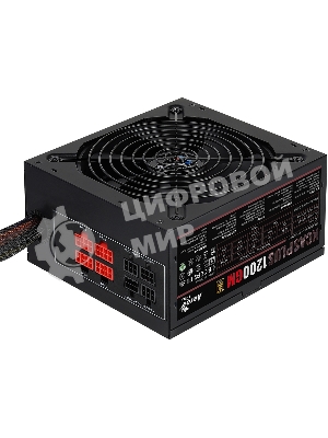 Блок питания Aerocool/Formula 1200W Retail KCAS PLUS 1200GM, 80 PLUS Gold, ATX v2.4, модульный, fan 14cm, 8x PCI-E [6+2-Pin], 10x SATA, 6x MOLEX