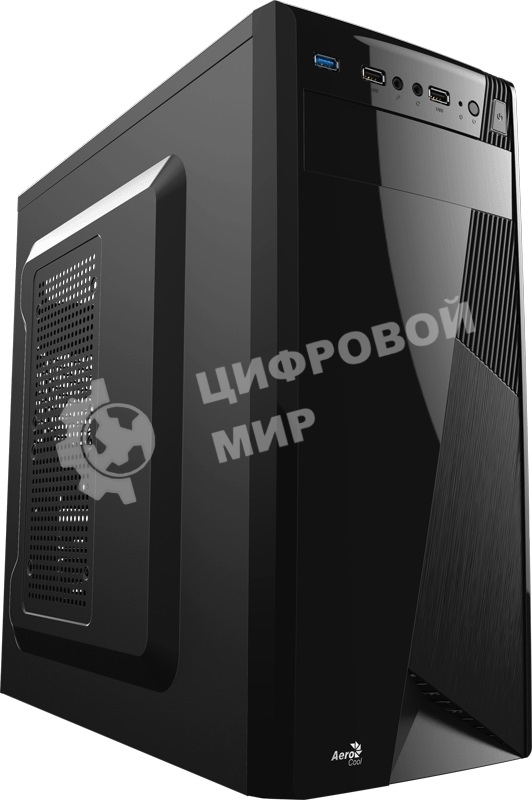 Компьютерный корпус Aerocool/Formula CS-1101 черный без БП ATX 2x120мм 1x140мм 2xUSB 2.0 1xUSB 3.0 audio
