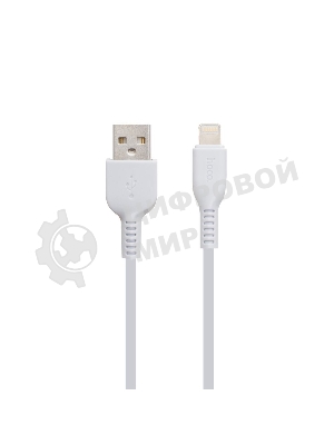 Кабель USB 2.0 HOCO X13, AM/Lightning M, белый, 1м
