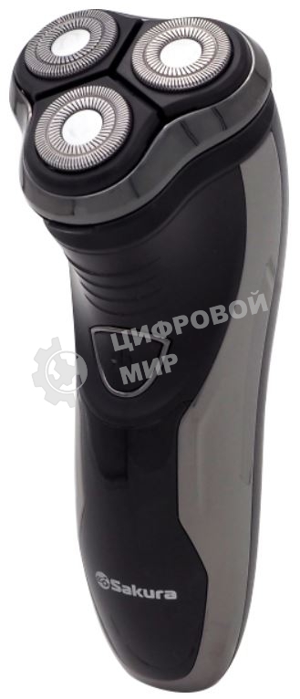 Электробритва Sakura SA-5409BK 3гол триммер влаж.бритье