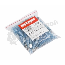 Клемма плоская Rexant изолированная термоусаживаемая штекер 6.35 мм 1.5-2.5 мм² (РПи-п-т 2.5-(6.3)) синий