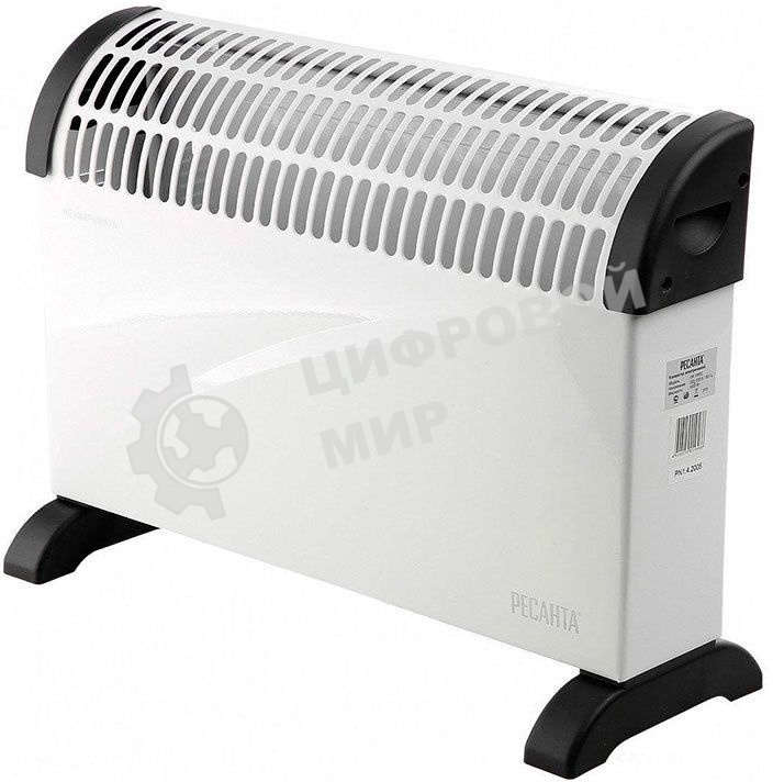 Конвектор электрический Ресанта ОК-2000С белый, 2000 Вт, 25 м2, термостат