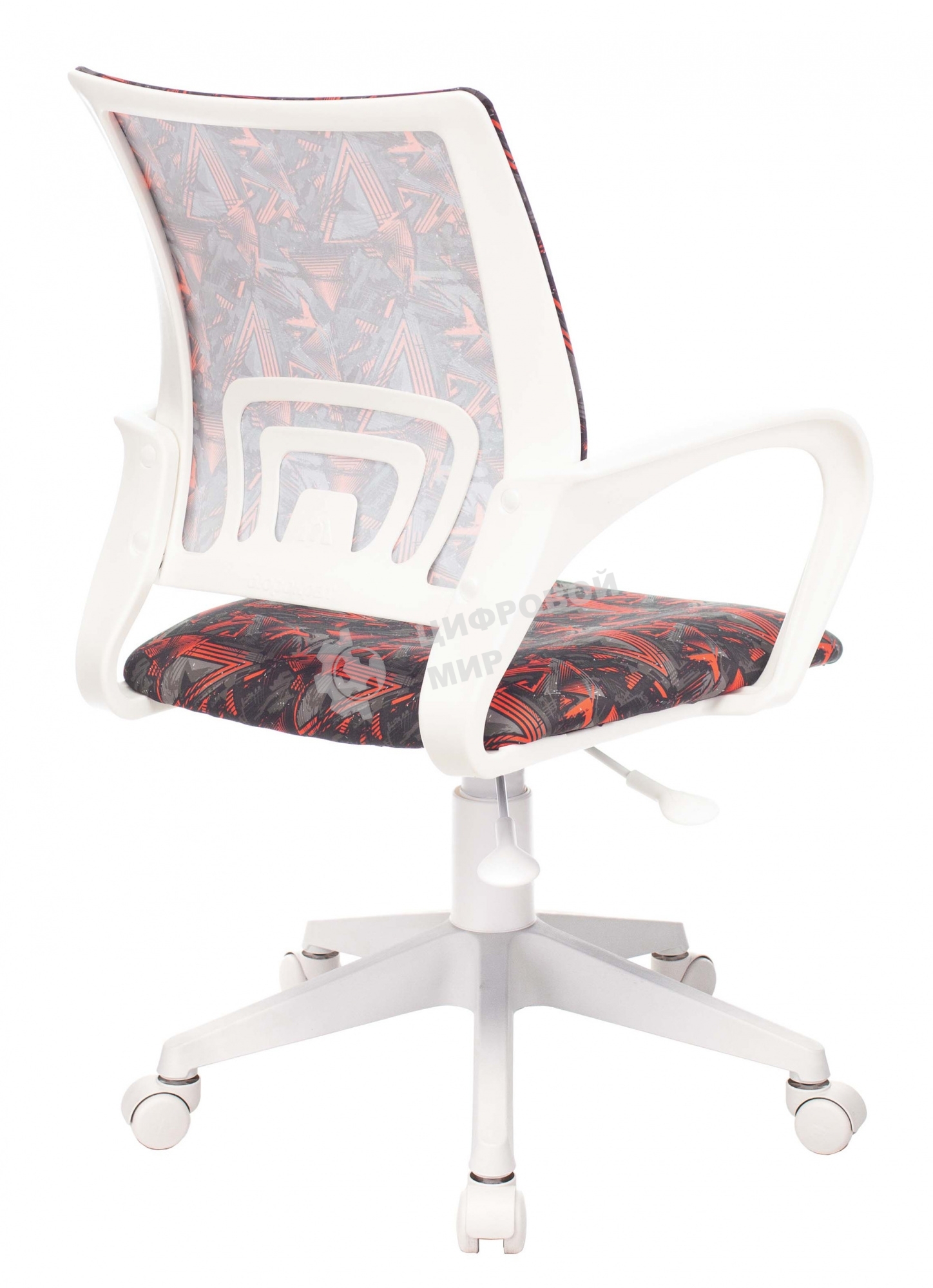 Кресло детское Бюрократ KD-W4 черный/красный красный кристалл крестовина пластик белый пластик белый