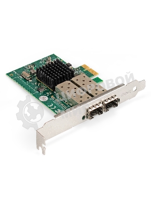 Сетевой адаптер ExeGate EXE-82576-F2 (PCI-E x1 v2.0, порты 2xSFP, 10/100/1000Mbps, Gigabit Server NIC Intel Chipset 82576-F2)