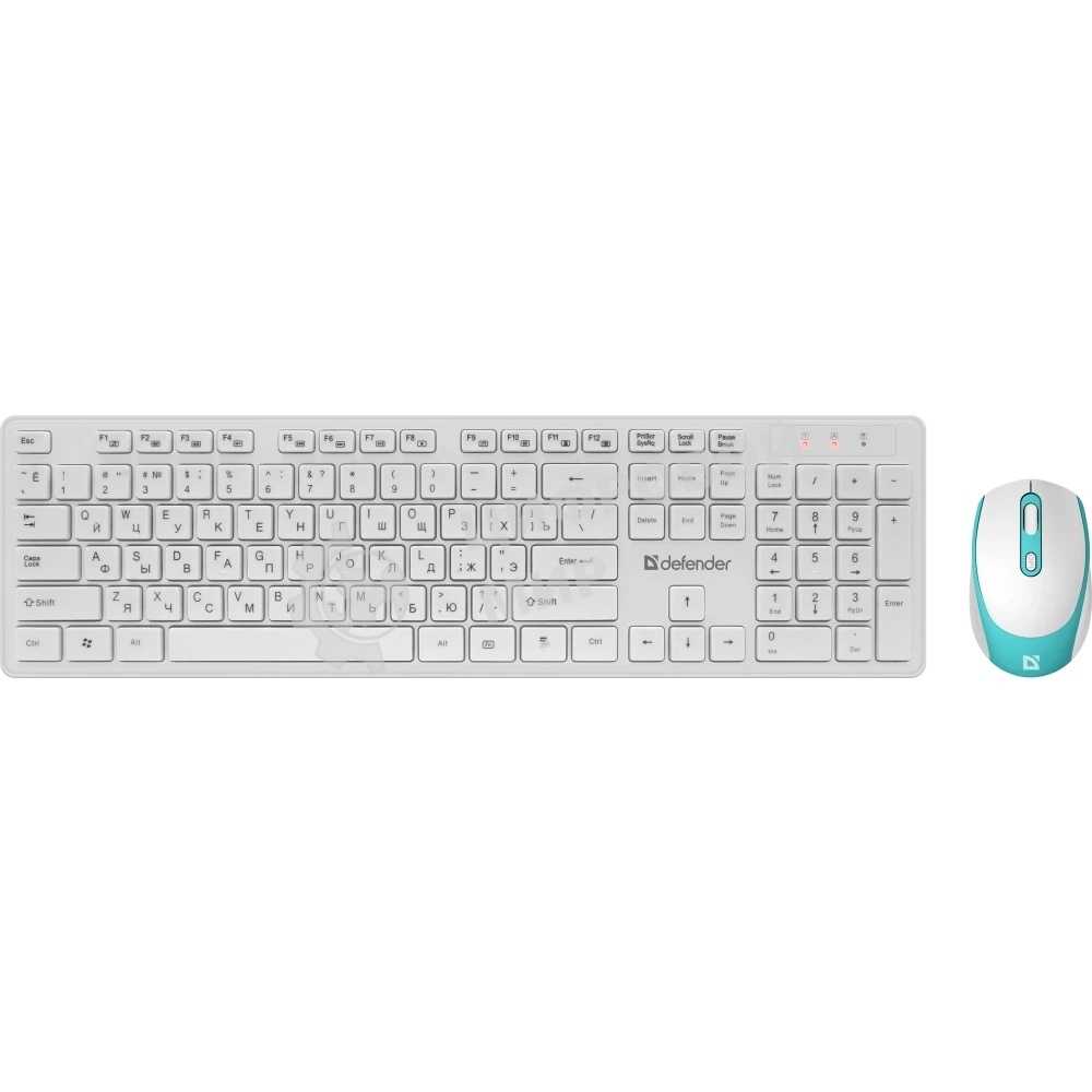 Комплект клавиатура + мышка Defender AUCKLAND C-987 RU белый