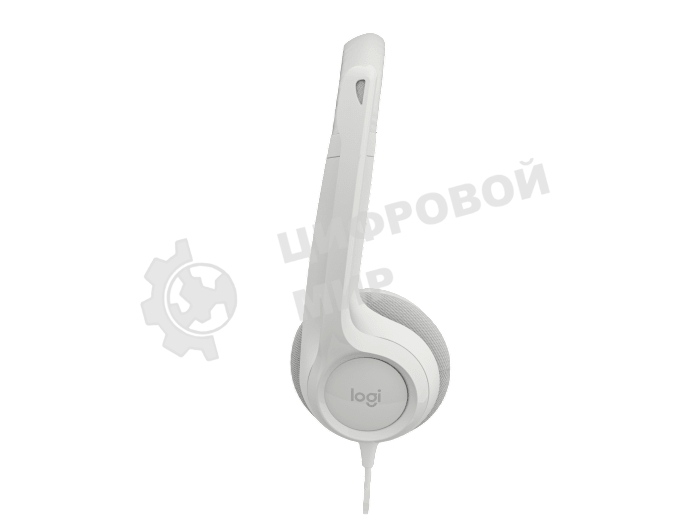 Гарнитура проводная с микрофоном Logitech H390 белый 1.9м накладные USB оголовье (981-001288)