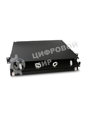 Модульная панель Hyperline, OS2 9/125, 12 х LC, Duplex 120х32, для FO-19BX, черный