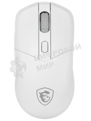 Мышь беспроводная/проводная MSI VERSA 300 белый, 8000 dpi, радиоканал, Bluetooth, USB, кнопки - 6