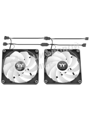 Вентилятор для корпуса Thermaltake CT120 Sync Reverse ARGb 120х120x25 черный 4-pin 31.2дБ (упак.:2шт) (CL-F173-PL12SW-A) Ret