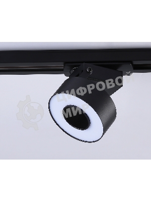 Трековый однофазный светодиодный светильник Ambrella light GL6863 BK черный LED 10W 4200K D75*80