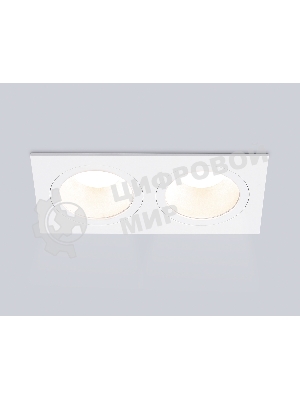 Встраиваемый точечный светильник Ambrella light TN102830/2 WH/WH белый/белый GU5.3/2 178*93*50
